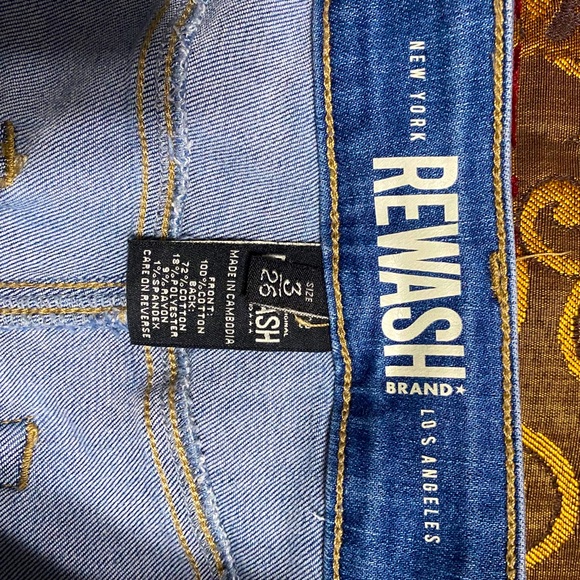 Rewash Ripped Straight Jeans - Picture 3 of 3